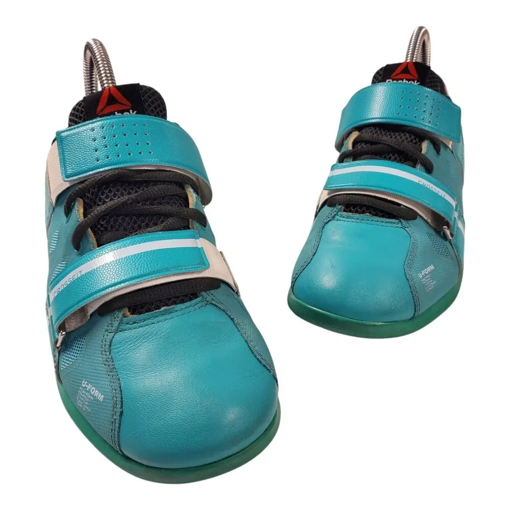 REEBOK Shoes CF74 Womens Size 7 Blue Black CROSSFIT U-FORM Weightlifting M40708